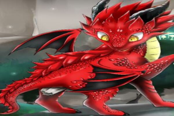 Kana Red Lizard With Rock