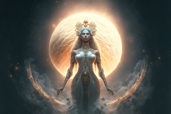 The Moon Goddess in The Luna Choosing Game
